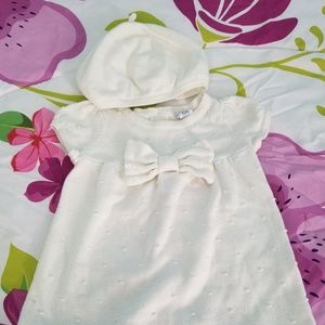 Janie and Jack bow dress and hat